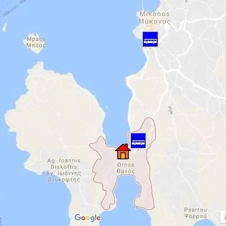 בית נופש Pigeon House Ornos